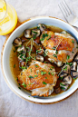 Chicken with Sauteed Mushrooms