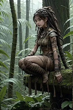 丛林少女壁纸，野性与美艳双绝伦，旷野精灵，你爱了吗-今日头条