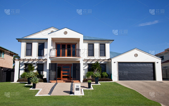 现代,住房,澳大利亚,房屋,房地产,草,建筑特色,郊区,建筑结构,户外