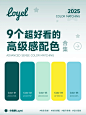 即套即用！9组高级感配色方案合集+Hex色值！
