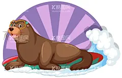 卡通海豹  - 源文件下载【酷图网】卡通,漫画,手绘,logo,吉祥物,卡通吉祥物,动物,卡通动物,卡通人物,人物,印花,卡通印花,印花图案,T恤图案,热转印,海马,卡通海马,海狮,海狗,海象,卡通海狮,卡通海象,卡通海狗,海豹,卡通海豹,珍珠,卡通蚌壳,蚌壳