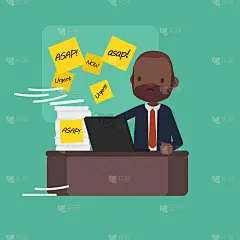 商业人士矢量插画