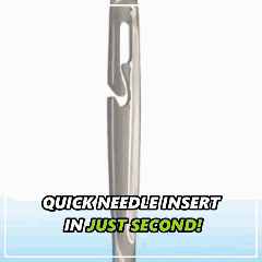 Self-threading Needles : THE NEEDLE THAT THREADS IN SECONDS! Threading ...