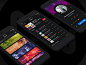 全套暗色系音乐类App UI设计素材——下载请到设计百宝箱 https://uirush.net
