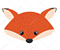 狐狸卡通图标。森林动物主题。孤立的设计。矢量图