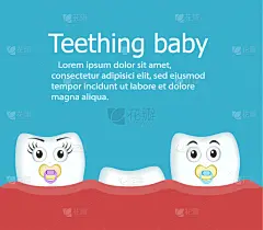 咬牙环,婴儿,人的牙齿,牙医,儿童,白色,可爱的,口腔卫生