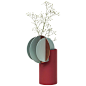 Modern Vase Delaunay CS1 by Noom in Copper and Steel For Sale at 1stdibs