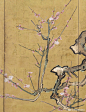 鹰绘屏风，江户时代 ​​​​