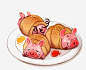 牛角面包高清素材 创意牛角面包 卡通面包 小猪 手绘面包 免抠png 设计图片 免费下载