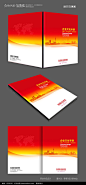 企业高端红色画册封面设计PSD素材下载_封面设计图片
