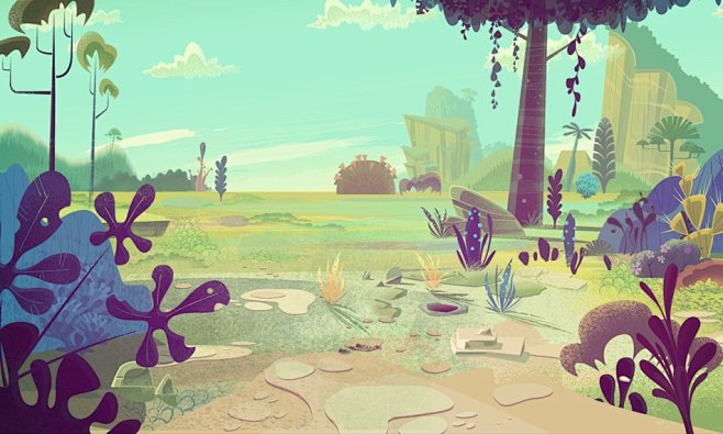 CARTOON BACKGROUNDS—...