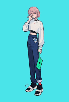 刘小娅采集到【插画】人物造型