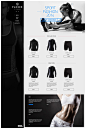 FLEXER时尚运动健身器材品牌网页设计(2)