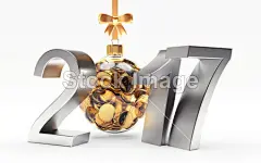 充分的金币在白色透明圣诞球银 2017年新的一年#新年# #春节# #过年# #鸡年# #2017年# #新年素材# #春节素材# #海报# #设计素材# #生肖# #平面设计# #新年海报# #鸡年海报# #2017数字背景# #圣诞节装饰# #公鸡# #卡通插画# #雄鸡# #新年贺卡# #鸡年日历# #2017年日历# #白背景# #银色数字#