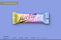 零食食品袋装独立包装袋展示效果VI智能图层PS样机素材 Glossy Snack Bar Mockup 80g - 南岸设计网 nananps.com