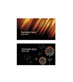 黑色矢量渐变创意商务销售名片