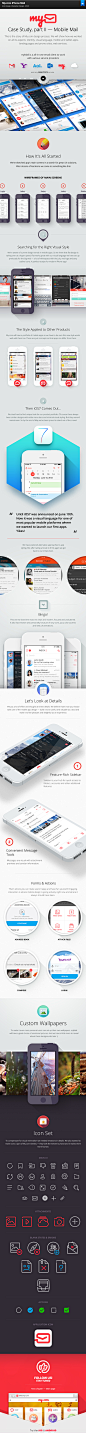 My.com iPhone Mail on Behance