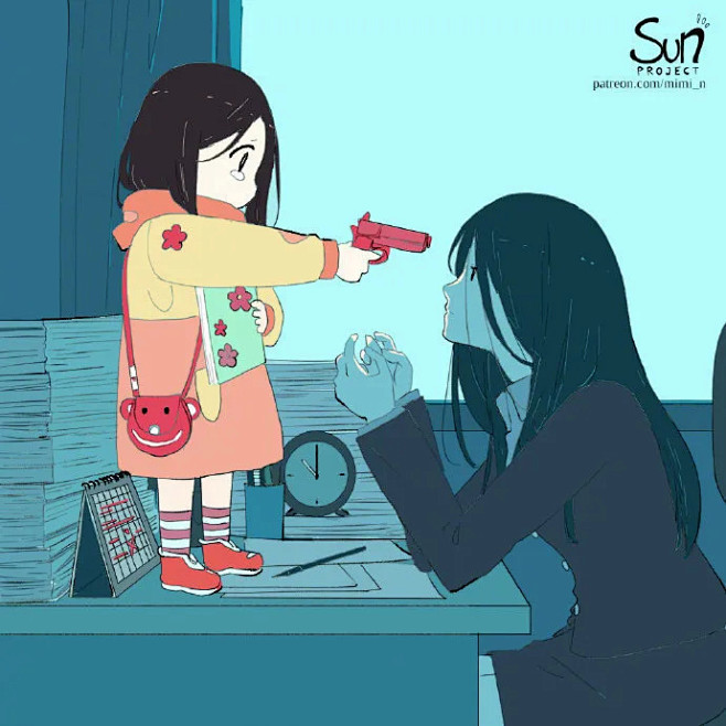 Mimi N/ 活泼色彩之下的阴郁暗示，...