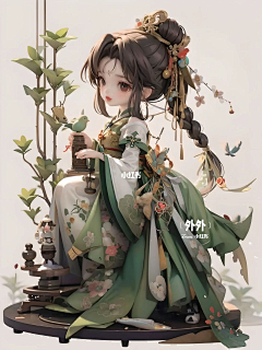 静思过采集到三维人设