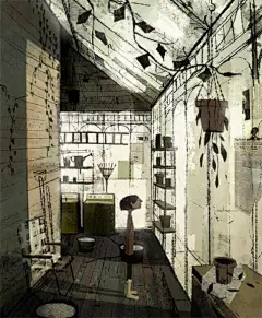 aladd设计量贩铺
一组来自加拿大的插画师Jon Klassen的清新梦幻的绘本插画作品，感觉仿佛是一本童话寓言书的插图，励志又唯美。

 
