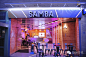 伦敦Samba Swirl冷冻酸奶店空间设计//Mizzi Studios & InStyle LED