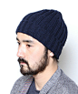 nonnative DWELLER BEANIE - WOOL WOVEN RIB 毛线帽