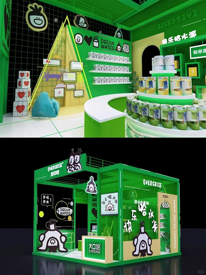 潮流创意快闪店·美陈设计｜案例分享图片_中岛图片素材-花瓣网