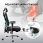 Amazon.com: Hbada Ergonomic Office Chair with 2D Adjustable Armrest, Office Chair with 2D Adjustable Lumbar Support, Computer Chair with Tilt Function, Desk Chair with Footrest Black : Home & Kitchen