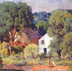 丹尼尔·加伯美国印象派风景画家Daniel Garber (American, 1880–1958)