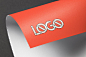 多角度纸张标志展示LOGO样机贴图ps分层素材下载Full Color Logo Mockups