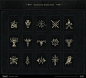 uı video game diablo Diablo IV fernando forero ui art Blizzard Digital Art  design iconography