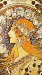 慕夏（mucha）——《黄道十二宫》1896 ​​​