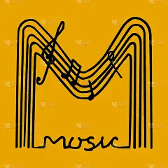 五线谱M字音乐