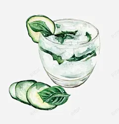 水彩薄荷水高清素材 卡通 手绘 水彩 玻璃杯 绿色 薄荷叶 薄荷水 装饰 元素 免抠png 设计图片 免费下载 页面网页 平面电商 创意素材