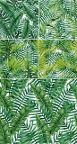 复古水彩热带丛林植物叶子平铺背景图案 AI矢量产品包装设计素材——淘宝网