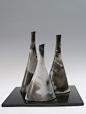 Three tall vessels on a plinth | Art Work | Pinterest