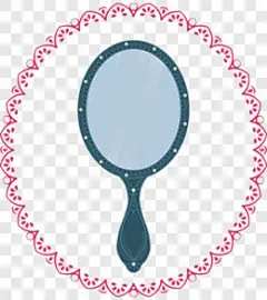 矢量手绘镜子花边边框装饰图案PNG图片 来自PNG搜索网 pngss.com 免费免扣png素材下载！