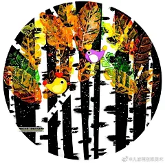 秋日里的白桦林