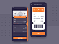 Ticket Interface app design ux app ui