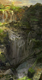 Concept Art Waterfall