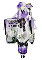 flowers kimono-白缇