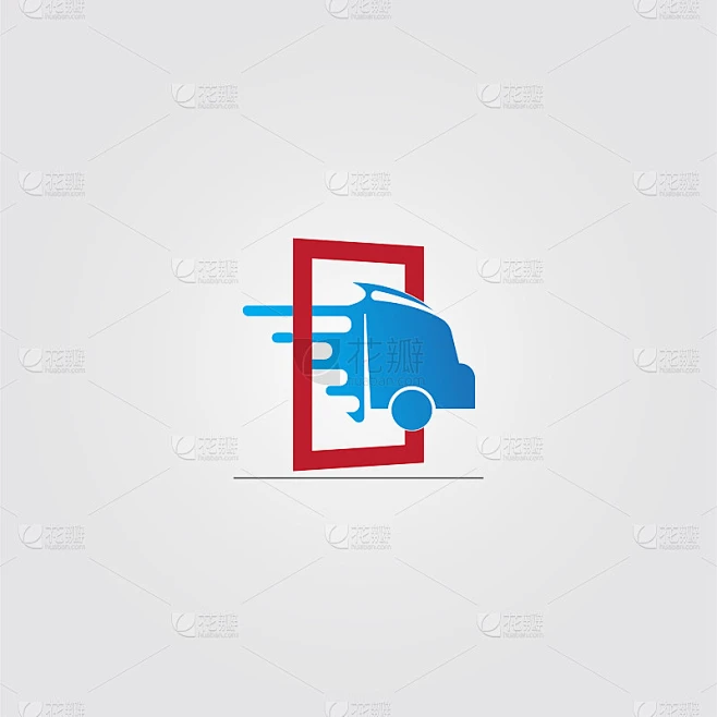 Truck Transportation icon template, vector design 素材-花瓣网