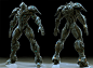 ANDROMECH (GRENS), Christophe LACAUX : ANDROMECH for GRENS: a 6.5 feet tall humanoid mecha designed to assit heavy exoskeletons piloted by humans.