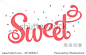 Sprinkled with sugar sweet fun logo type