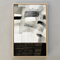 Fragment 7 : Size: 10 x 16 inches in a luxe maple floater frame. Material: Mixed media on panel. This Fragment Series painting features two panels framed together and arrives ready to hang. Our museum quality frames are created with the utmost care and at