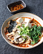 Miso Udon Noodle Soup with Spicy Korean Chili Dressing