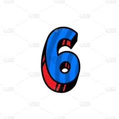数字6,深蓝,动画片,直的,分离着色,华丽的,请柬,字母,庆祝