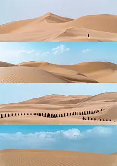 周末去看沙漠，在库布齐沙漠拍电脑桌面壁纸 - 小红书