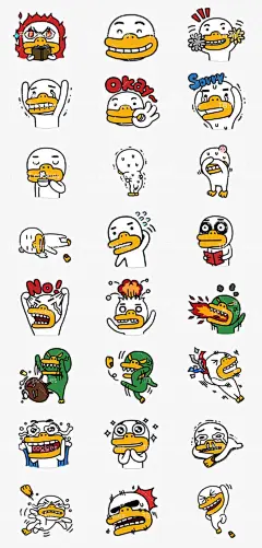 LINE Sticker on Behance-花瓣网