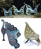A relaxing bench is the first piece of furniture most gardeners buy for their little plot of land. These lovely steel butterfly and peacock benches and leaf-shaped chairs carry on the nature theme of the garden while giving visitors a place to pause and t